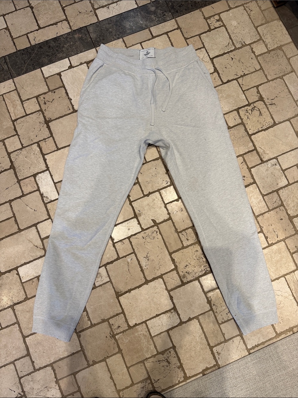 Reigning Champ Light Gray Drawstring Sweatpants.